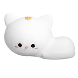 TD® Veilleuse colorée rechargeable à LED, lumière pour chat en silicone,jouet lumineux pour enfants,lumière douce de protection des