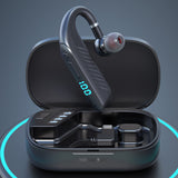 TD® Oreillette Bluetooth Affichage numérique portable sans fil Oreille suspendue Casque de musique de voiture d'affaires
