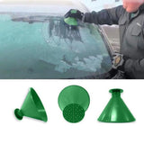 TD® Grattoir  Pare-Brise en forme de Cône / Rond Grattoir Glace Pelle Outil Grande Surface Sans Rayures Givre Couleurs Confort
