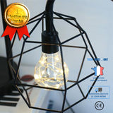 TD® 1 pc LED Fil De Cuivre Veilleuse Maison Fer Petite Lampe De Table pour Restaurant Salon Cuisine