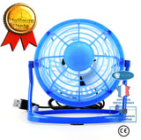 INN®  MINI Ventilateur USB Port Ventilateur sur Table-Acier-Bleu-Calme-Stable-4Inch