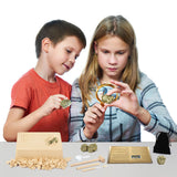 TD® Jouets de fouille archéologiques pour enfants manuel bricolage creuser ensemble de jouets de minerai de fer d'or archéologique