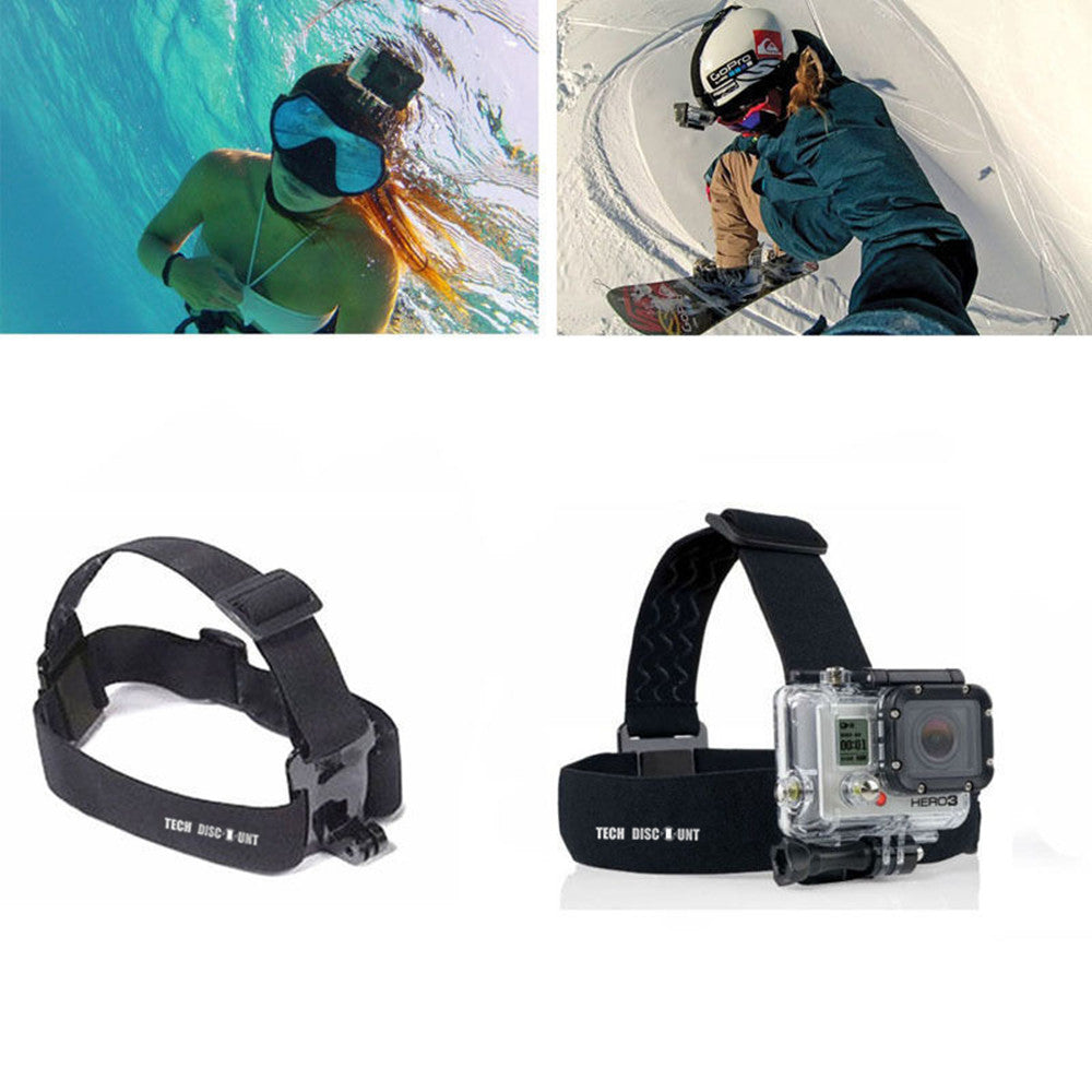 TD® Sangle frontale pour GoPro caméra de sport support de tête bandeau –