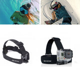 TD® Sangle frontale pour GoPro caméra de sport support de tête bandeau fixation de voiture étanche élastique ajustable accessoire