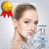 Masque facial PC masque transparent transfrontalier isolement protecteur masque anti-éclaboussures masque masque facial trans