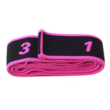 TD® Accessoires Fitness - Musculation,Bandes de résistance à l'étirement de Yoga ceinture multi segments à haute - Type Burgundy #A