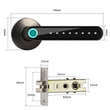 TD® Serrure de porte intelligente serrure de mot de passe d'empreinte digitale de porte intérieure est simple et pratique à installe
