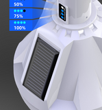 INN® Ampoule solaire rechargeable à trois faces, éclairage LED d'urgence à batterie au lithium 18650 intégré, éclairage d'étal de ma