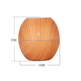 TD® Diffuseur d'arôme de grain de bois USB humidificateur à ultrasons coloré 5V Purification d'air cadeau diffuseur d'arôme de voitu