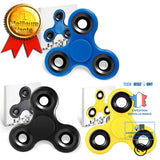 TD® Lot 3 Fidget Spinner/Jouet Triangle Pour Adultes Enfants/ Jouet de Doigts/ Décompression- Anti stress BLEU - JAUNE- NOIR