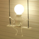 TD® lampe poupee de mode balancoire creative interieur exterieur salle de bain chambre led enfant eclairage decoration design modern