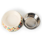 TD® gamelle chien chat pour voyage inoxydable antiderapante portable anti debordement design bol metal assiette animaux de compagnie