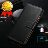 Verre Trempé + Coque Pour S40 Lite-S40 - Etui Housse Noir Motif PU Cuir de Protection S40 Lite/S40