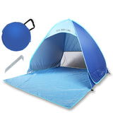 TD® Tente de plage 2 secondes Entièrement automatique Vitesse de construction gratuite Open Beach Conical Oxford Cloth Shade Tent