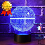 TD® Veilleuse 3D USB Veilleuse 7 Tableau LED Multicolore Enfants Cadeau de Noël COSwk37591