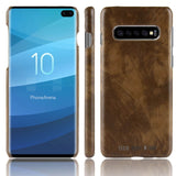 TD® Samsung Galaxy S10 coque de téléphone motif litchi rétro coque de téléphone coque de protection en cuir coque de téléphone