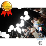TD® Lot de 50 Pièces de Ballons LED Lumineux Blanc Décoration Espace de fête Lumineuse pour Mariage Fête et Soirée/ Blancs occasions
