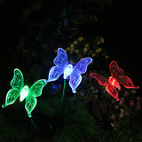 TD® Lampe solaire LED éclairage luminaire extérieur Terrasse Jardin papillon décoration - Eclairage solaire en forme de papillon
