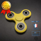 TD® Fidget Spinner Toy / Hand Spinner/ Tri-Spinner avec Perles Céramique/ Jouet Anti stress et Anxiété. Jaune