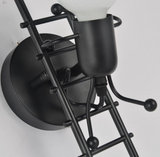 TD® Lampe Murale Moderne - Créatif et Simple - Noir  E27 Créatifs Applique Murale Rétro Vintage