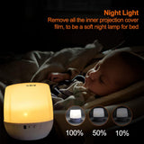 TD® Projecteur Lampe Enfant, Veilleuse Enfant 360° Rotation + 6 combinaisons à gradation, 5 Films Magie, lampe de projection pour Le