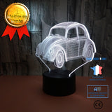 TD® Petite lampe de table Car 3D