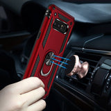 TD® Étui de téléphone magnétique de voiture pour Samsung Galaxy Note8 support d'anneau en métal tout compris combinaison souple et d