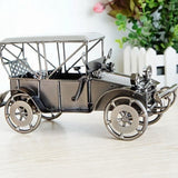 TD® MéTal RéTro ModèLe de Voiture Vintage Classique ModèLe de Voiture ModèLe   Automobile antique  Couleur: argent