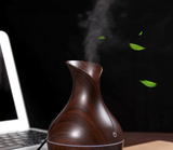 TD® Diffuseur d'arôme de grain de bois créatif humidificateur de grain de bois monté sur voiture petit diffuseur d'arôme petit vase