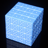 Rubik's Cube Braille Empreinte digitale Rubik's Cube en trois dimensions Quatrième ordre 3D Relief Personnalité Rubik's Cube