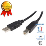 TD® Câble USB A vers USB B 2.0 Transfert Données Haute Vitesse Périphériques Rechargement Partage Multimédia Disques durs Connexion