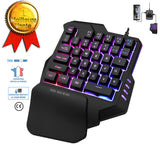 TD® clavier gamers mécanique USB artefact rétroéclairage LED couleur touches colorées mini désign ergonomique repose mains pas cher