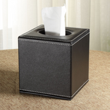 TD® tube de serviette en papier pu tube carré en cuir rouleau de papier rouleau créatif boîte de mouchoirs en papier boîte  pompage