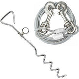 Corde de chaîne de fer à double extrémité un à deux fournitures pour animaux de compagnie corde fixe, corde de traction en ar