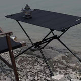 TD® Camping en plein air portable en alliage d'aluminium support tissu table pliante en alliage d'aluminium table de pique-nique