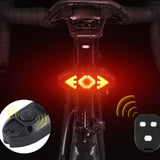 TD® Clignotant de vélo télécommande feu arrière avec avertisseur sonore nuit équitation route VTT équipement d'équitation