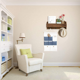 Cintre  rangement mural  étagère murale étagère en bois rétro  couleur brûlante étagère  murale clé en bois massif multi-fonc