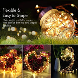TD® LED solaire fil de cuivre lumière extérieure étanche jour de Noël décoration jardin LED guirlande lumineuse