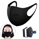 TD® 8 Pcs Masques Éponge Réutilisable Protecteur Masque Noir Unisexe Masque Antipoussière Anti-pollen Coupe-vent