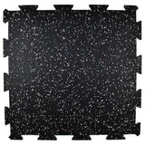 TD® Sol pour salle de sport - largeur 1,25 m - épaisseur 6 mm - Noir/Gris ， Absorption des chocs et isolation phonique en intérieur