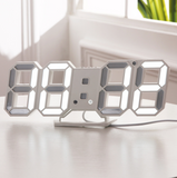 TD® Horloge murale LED 3D Design moderne Horloge de montre numérique | Réveil | Veilleuse | Horloge stéréo numérique créative|Bleu