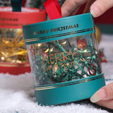 TD® Boîte à Pommes de Noël Boîte-Cadeau de Réveillon de Noël Pingguo Boîte à Bonbons Transparente Premium 2pack