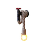 TD® Applique murale interieur style industrielle LED E27 retro Chanvre Corde Chandeli  applique lampe murale salon