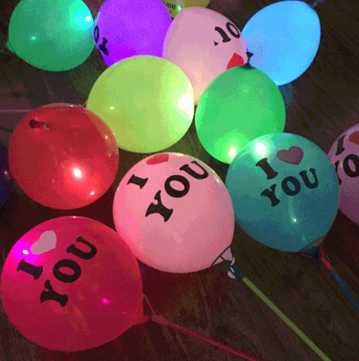 TD® 5 paquets de ballons lumineux LED, feux clignotants durant 12 heures fête, utilisé pour la fête,la décoration de mariage de vaca