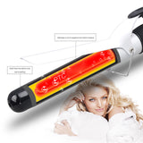TD® Contrôle de la température fer à friser grand volume 38mm céramique fer à friser bleu affichage LCD chauffage rapide
