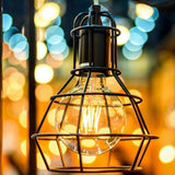 TD® Ampoule ，E27 à visser ，8W  220V， Ambre sarcelle，Décoration lumineuse，Ampoules électriques à l'ancienne， Ampoule décorative vinta