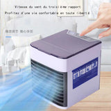 TD® USB Mini Air Cooler Réfrigération Accueil Bureau Ventilateur De Refroidissement Portable Mobile Humidification Fan