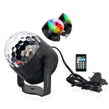 TD® Lampe disco discothèque lumière de scene de soirée éclairage mini projecteur spot rond télécommande multicouleurs anniversaires