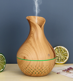 TD® Diffuseur d'arôme Lanterne Parfum Grain de bois Humidificateur Grain de bois Arôme Diffuseur Creux Huile Essentielle Purificatio