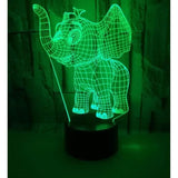 TD® Lampe optique poser décoratif tactile 7 couleurs illusion optique - modèle panda - faible consommation câble USB ou 3 piles AAA